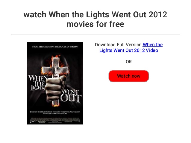 watch lights out online free